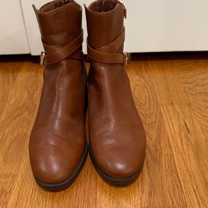 Tory Burch Tan Leather Ankle Booties